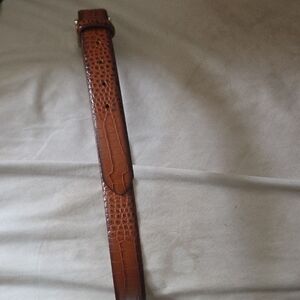 Brown Textured Men's Belt